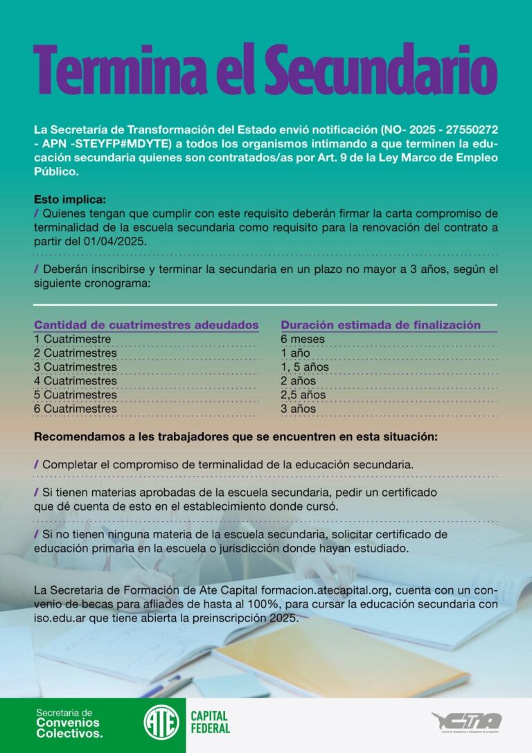 Terminá el Secundario