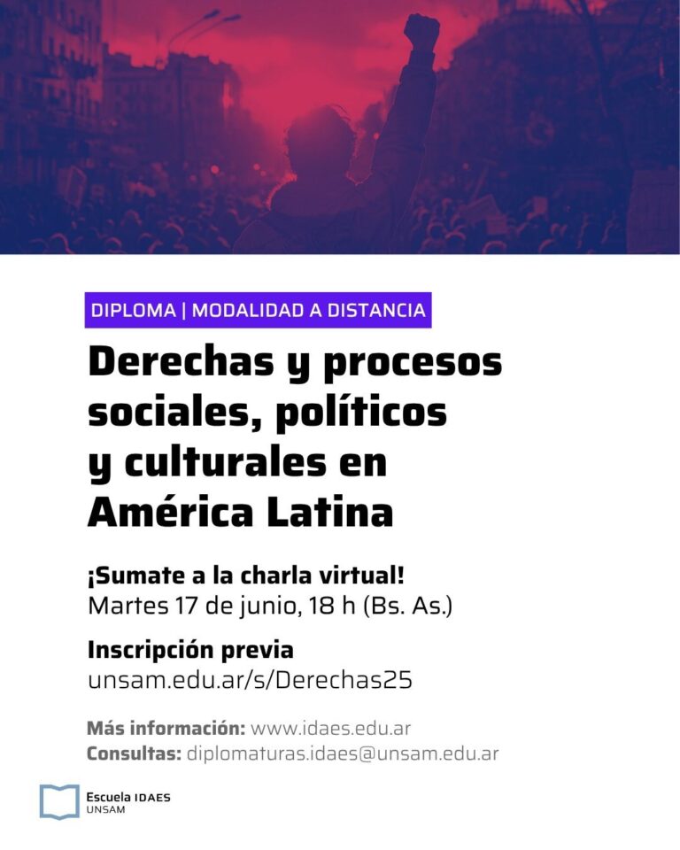 IDAES – UNSAM y ATE CapitalDiplomas Virtuales de la Escuela IDAES: Participá en las Charlas Informativas