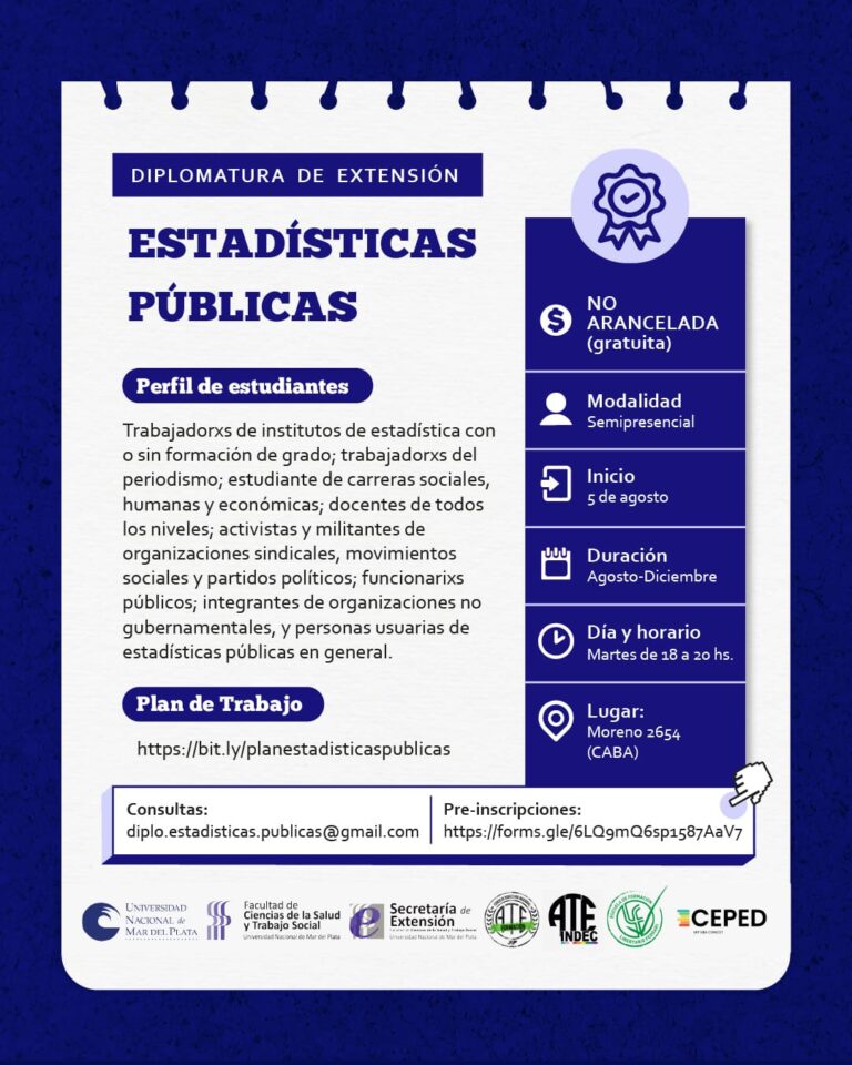 Diplomatura de extensión – Estadísticas Públicas