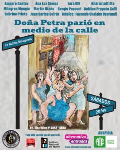 “DOÑA PETRA PARIÓ EN MEDIO DE LA CALLE” 🎭