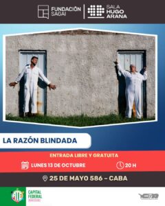 Cartelera de cine y teatro del mes de octubre, en el marco del convenio con la Fundación SAGAI 🎬🎭