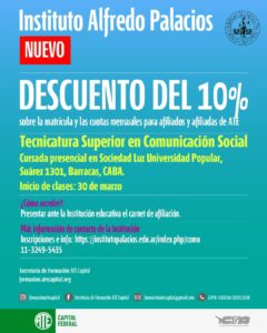 Descuento Instituto Alfredo Palacios